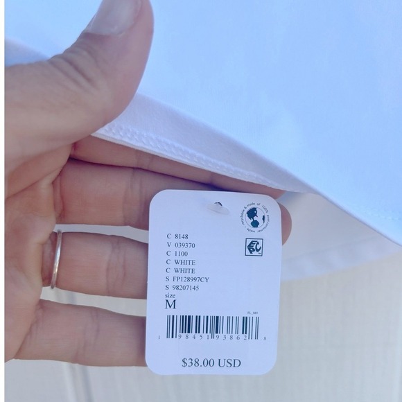 NWT Free People Intimately Still Here Halter Cami, White, Sz M - Picture 5 of 5